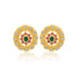 925 Sterling Silver Madhura Petals Gold Plated Stud for Women
