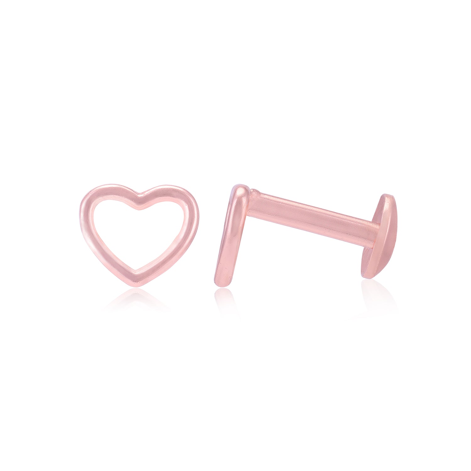 925 Sterling Silver Outline Heart Earrings For Women