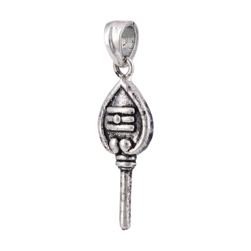 925 Sterling Silver Oxidized God Muruga Vel Pendant for Men and Women