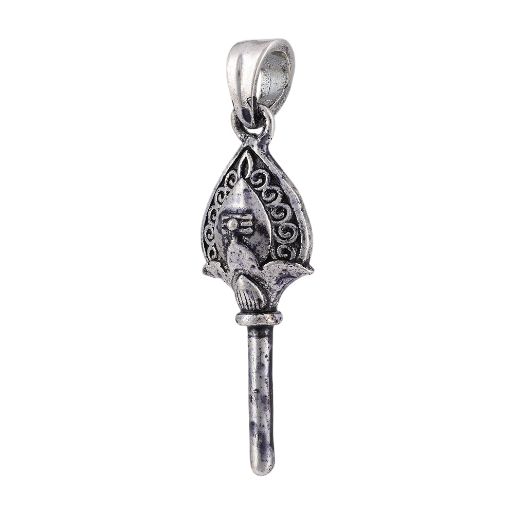 925 Sterling Silver Oxidized Murugan Vel Pendants for Men and Women
