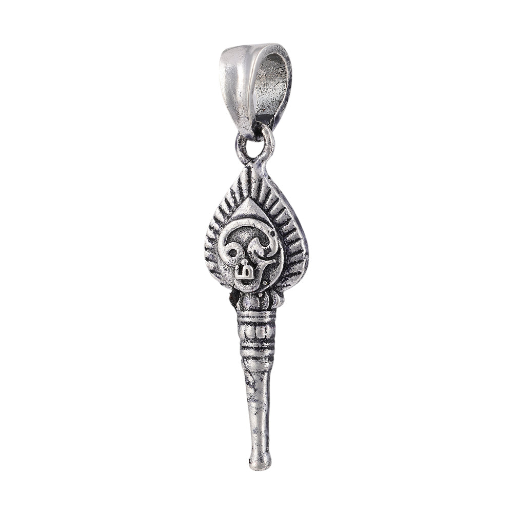 925 Sterling Silver Oxidized Om Vel Pendants for Men and Women