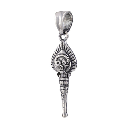 925 Sterling Silver Oxidized Om Vel Pendants for Men and Women