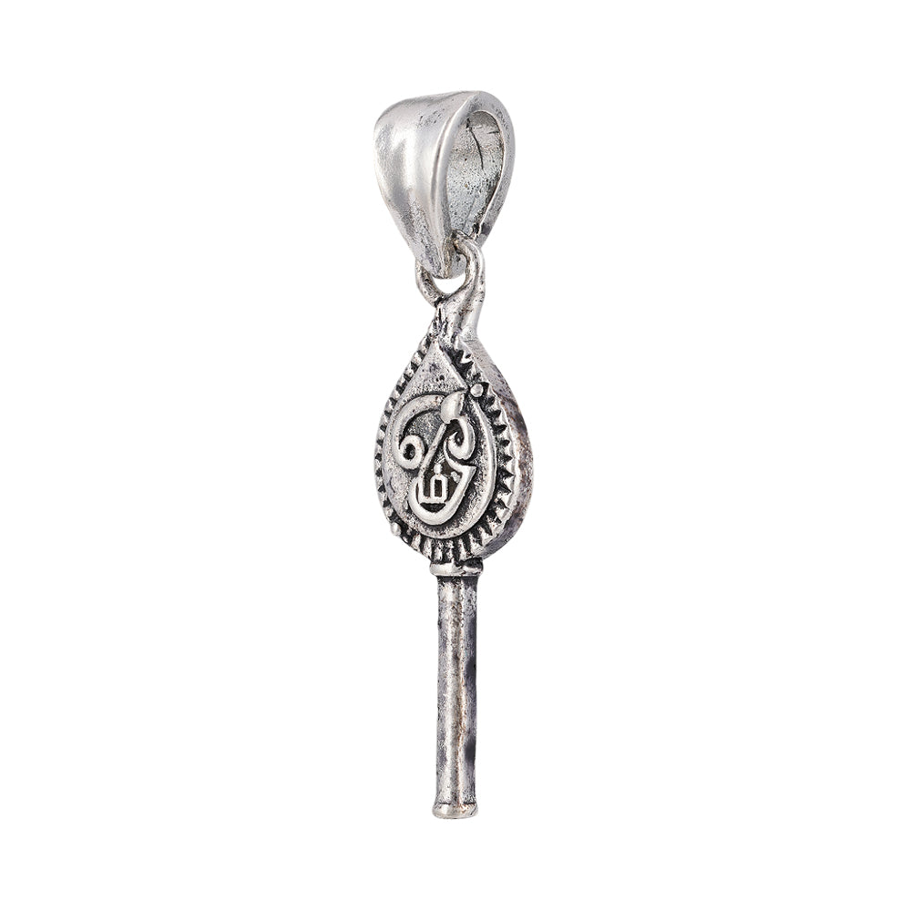 925 Sterling Silver Oxidized Panchalogam Murugan Vel Pendants for Men and Women