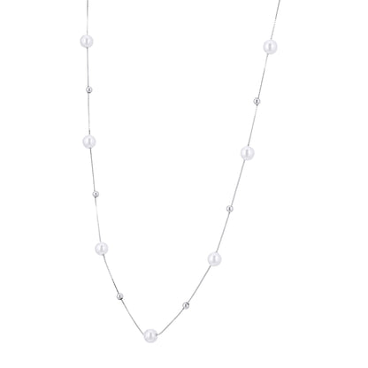 925 Sterling Silver Pearl Gleam Silverdew  Chain For Women