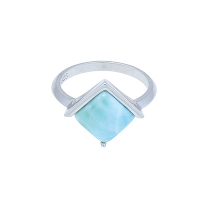 925 Sterling Silver Quadrant  Noir Ring For Women