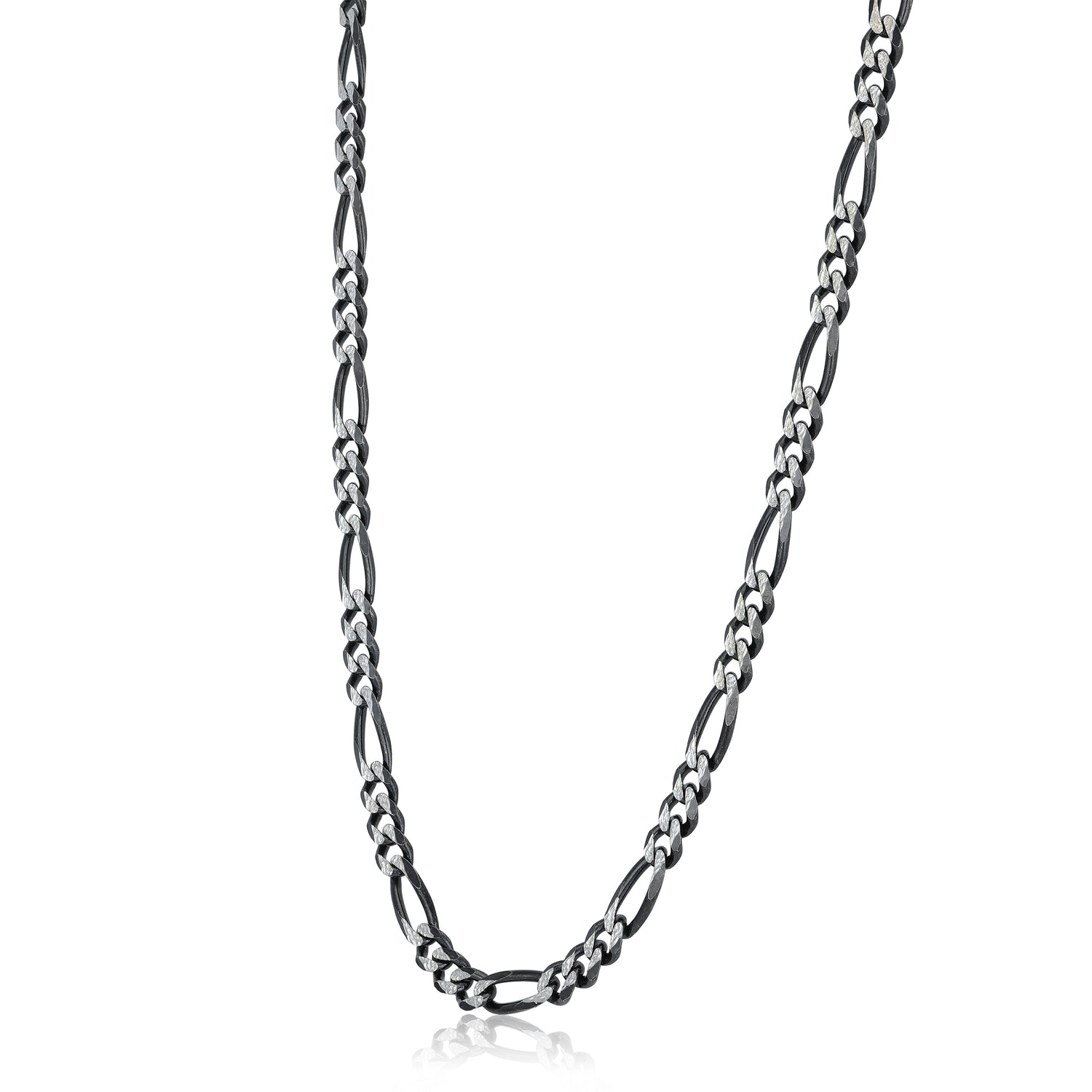 925 Sterling Silver Radiant Orbit DualTone Chain for Men