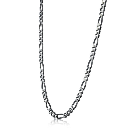 925 Sterling Silver Radiant Orbit DualTone Chain for Men
