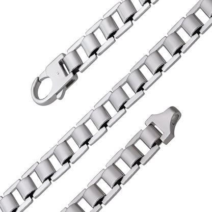925 Sterling Silver Rhodium Attractive Anchorlink Mens Bracelet