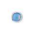 925 Sterling Silver Rhodium Plated Blue Lagoon Nosepin for Women