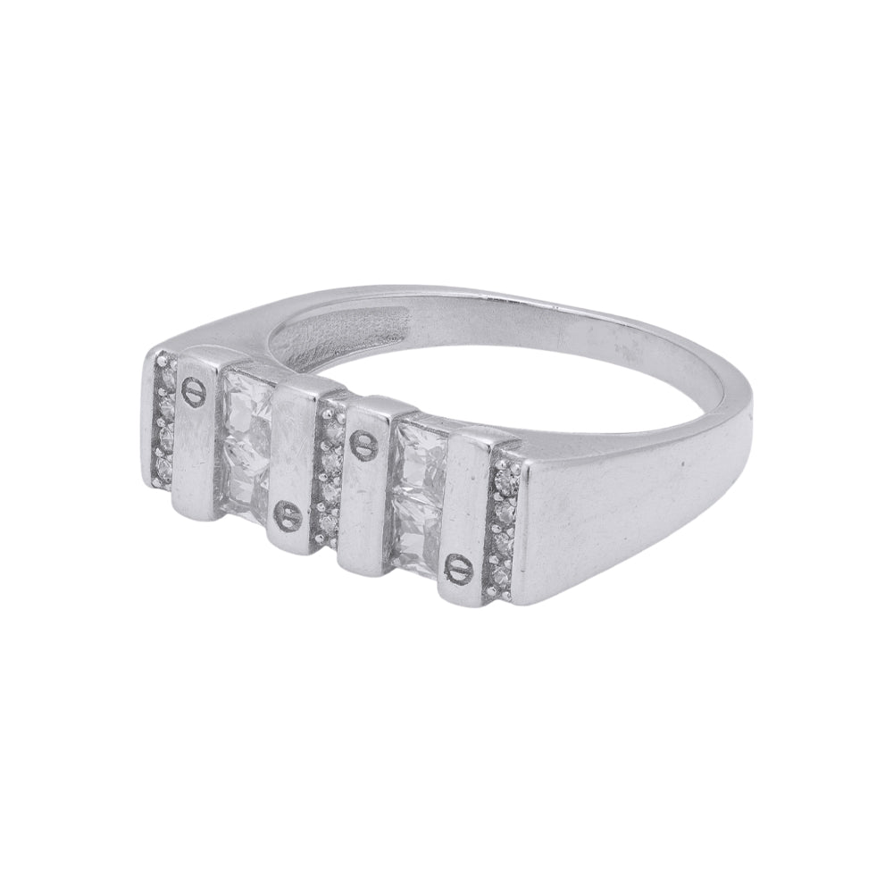 925 Sterling Silver Rhodium Plated Bold Statement Rings for Men