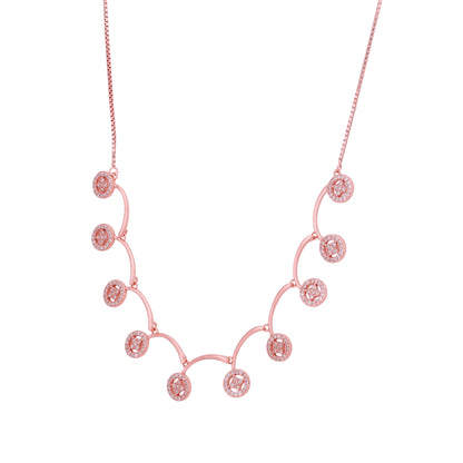925 Sterling Silver Rose Gold Twisted Trail Butterfly Necklace for Women