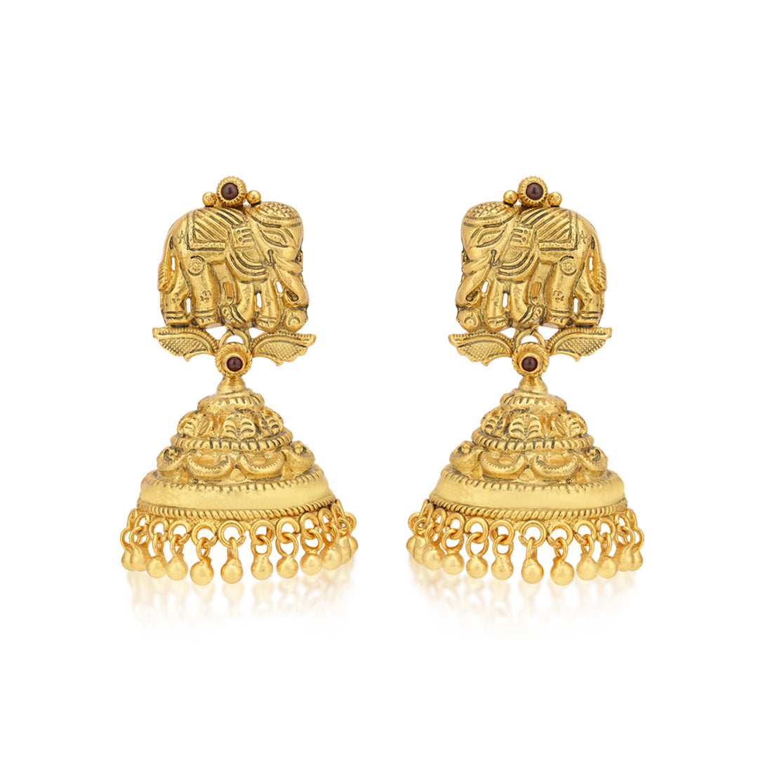 Sterling Silver Royal Jhumka Earring