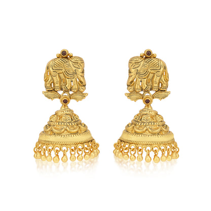 Sterling Silver Royal Jhumka Earring