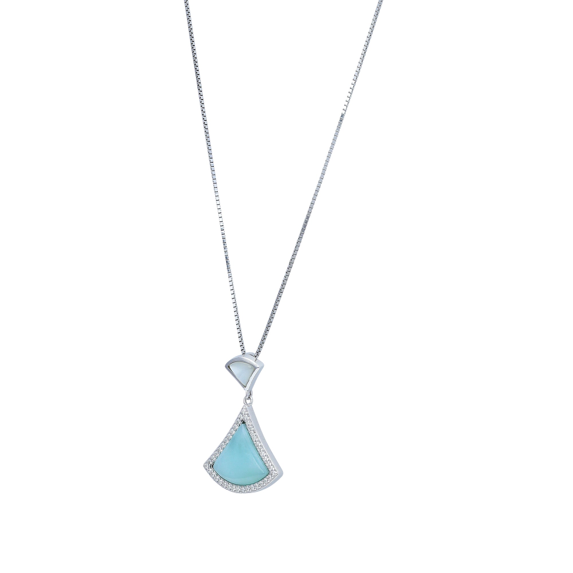 925 Sterling Silver Seoul Breeze Fan Pendant for Women