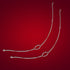 925 Sterling Silver Slim Wired Chain Knot Design Anklets For women