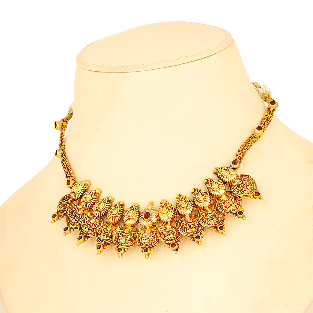 925 Sterling Silver Traditional Kasumalai Necklace for Women