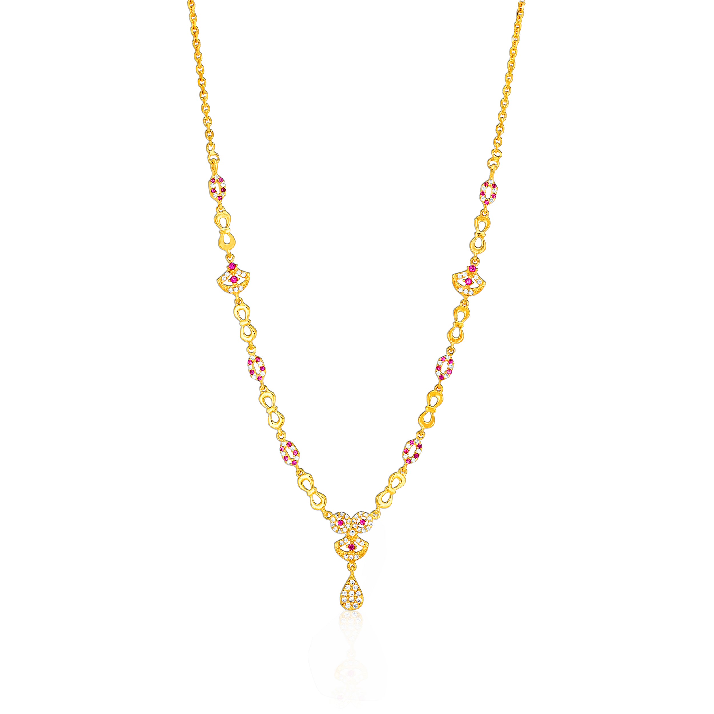 925 Sterling Silver Vintage Rosette Gold Plated Necklace for Women