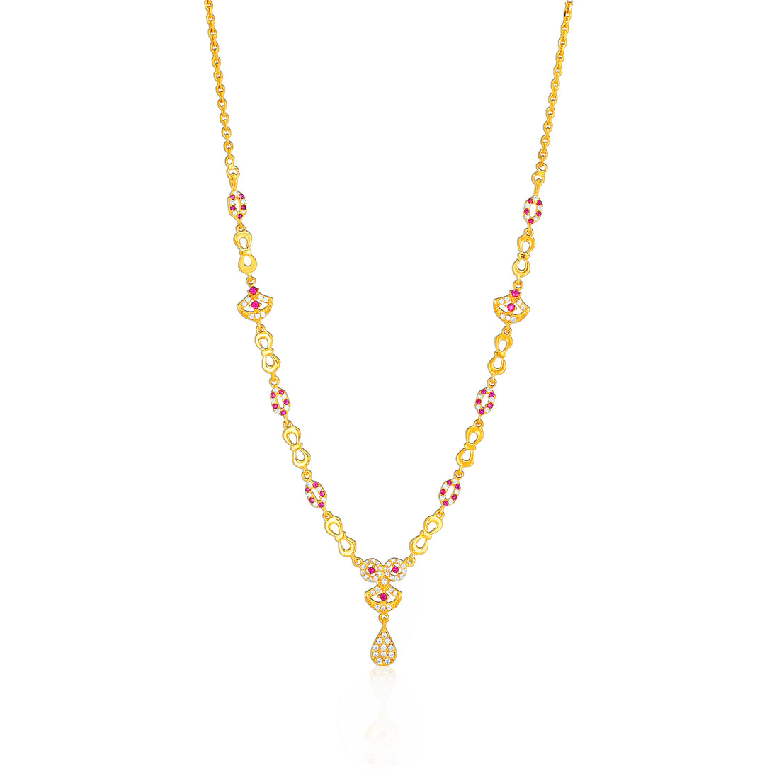 925 Sterling Silver Vintage Rosette Gold Plated Necklace for Women