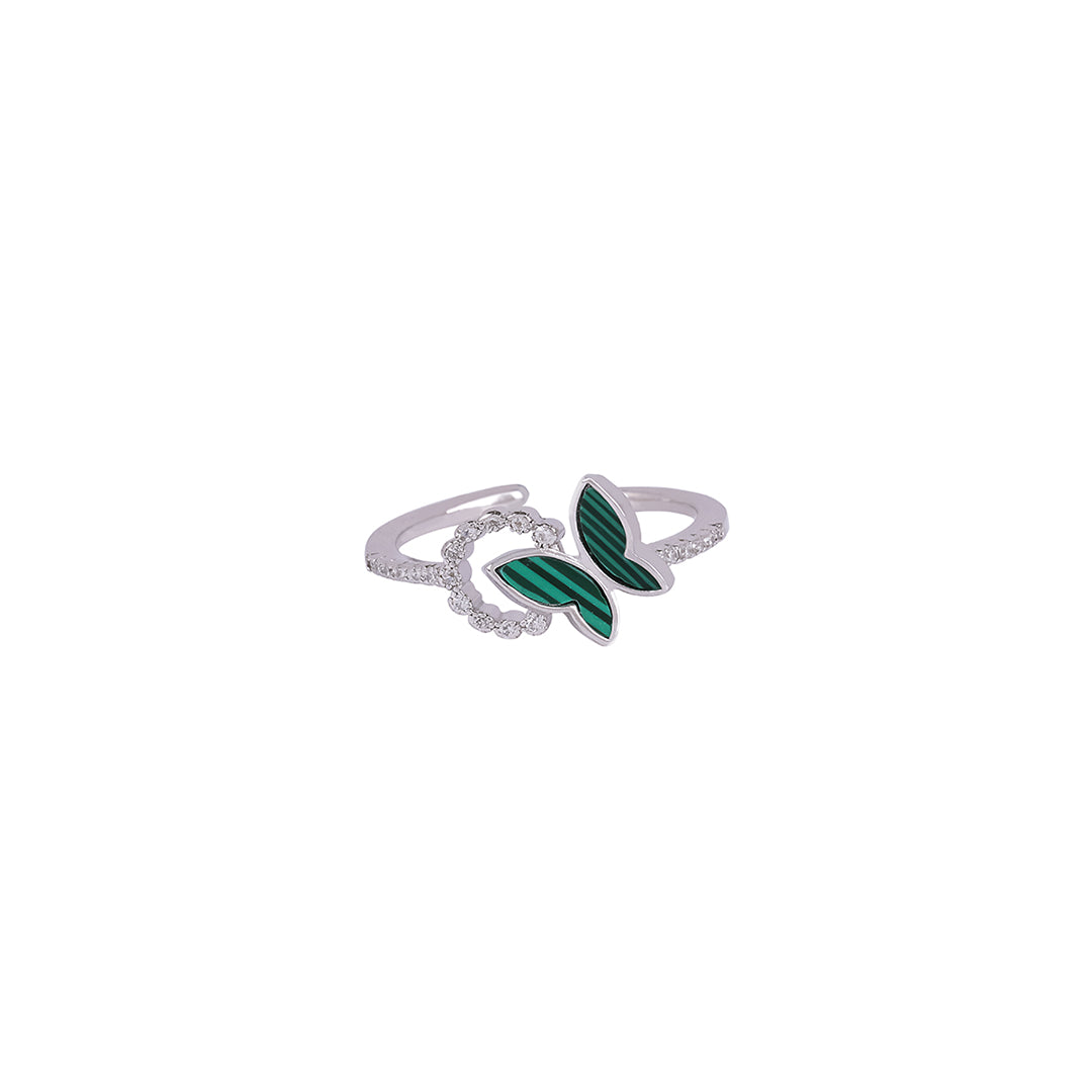 Stunning green butterfly ring IT0270