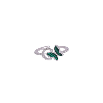 Stunning green butterfly ring IT0270