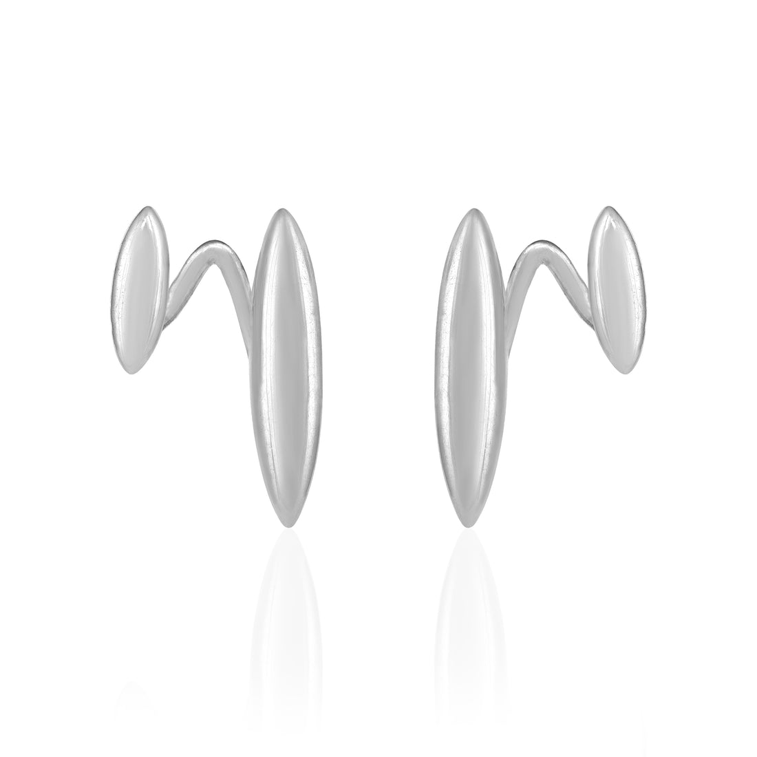 Stylish Coffee Bean Nature Inspired 925 Sterling Silver Earring for women