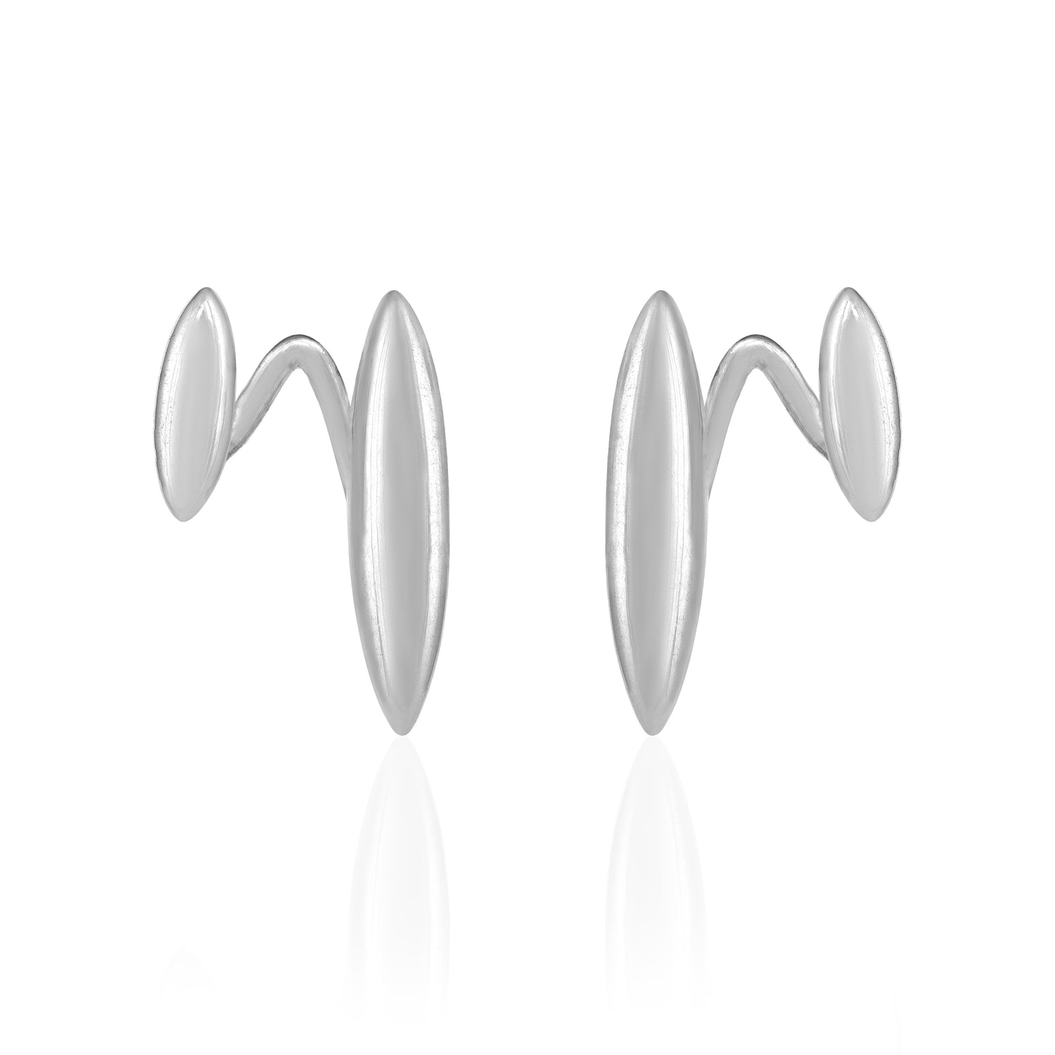 Stylish Coffee Bean Nature Inspired 925 Sterling Silver Earring for women