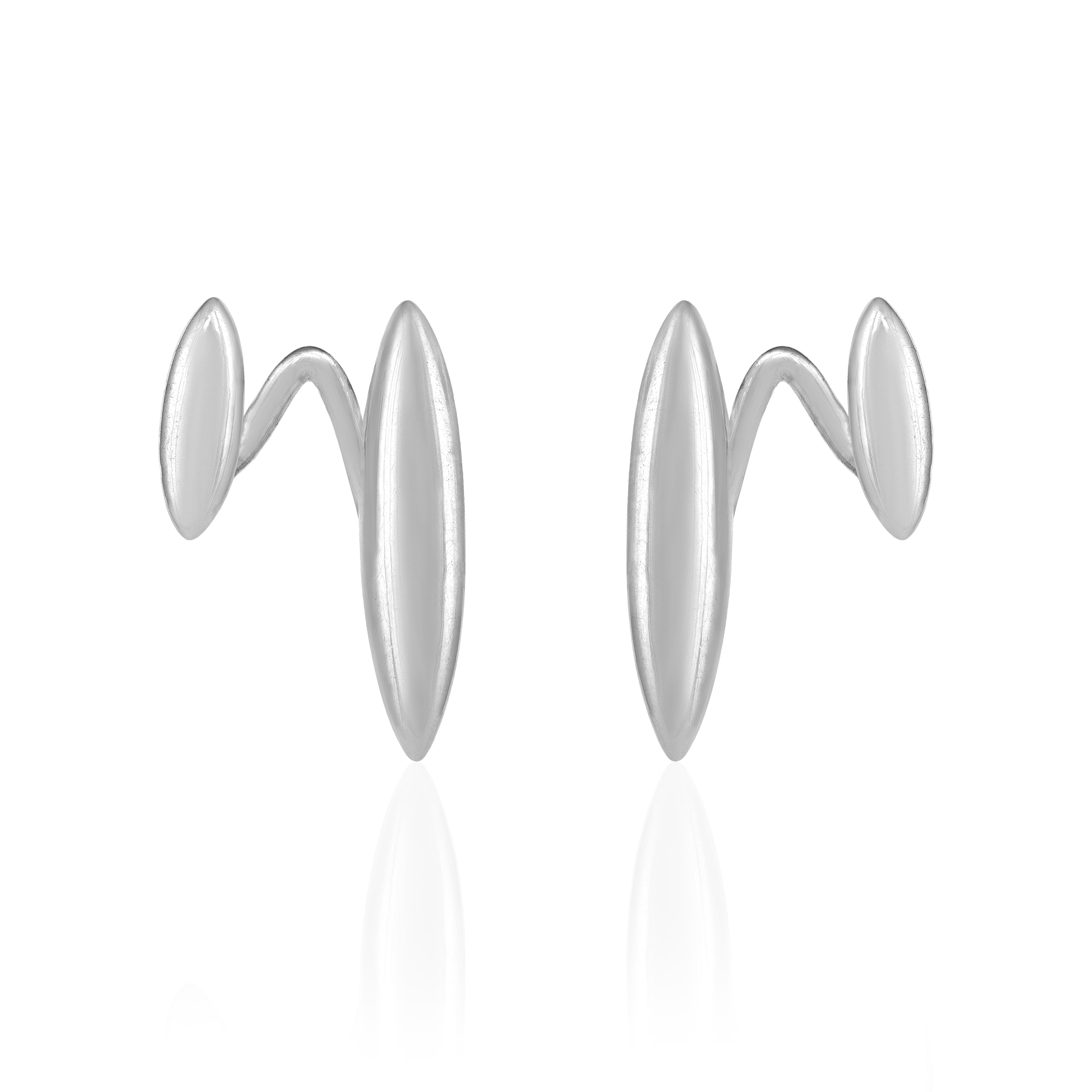 Stylish Coffee Bean Nature Inspired 925 Sterling Silver Earring for women