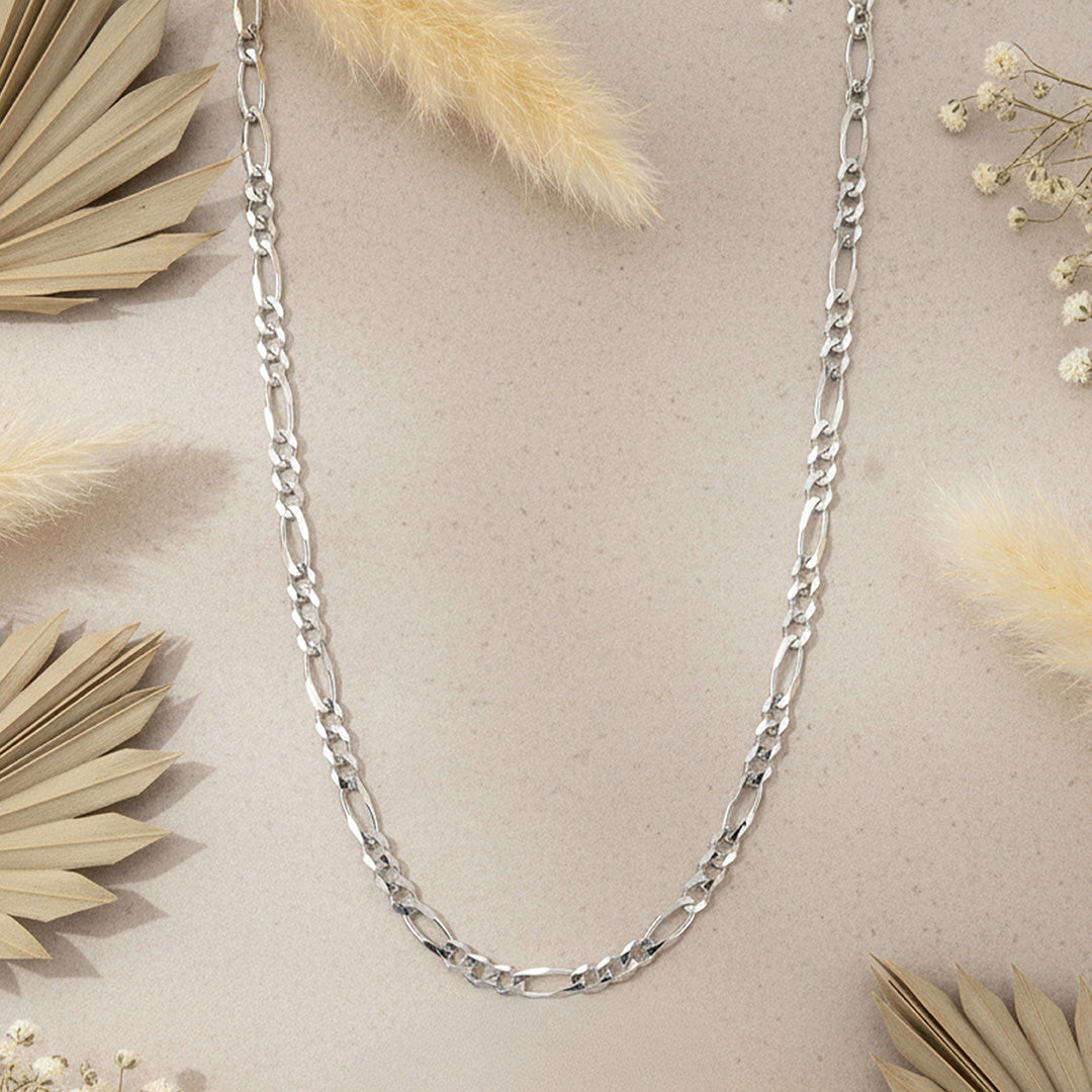 Stylish Link Pattern 925 Sterling Silver Chain