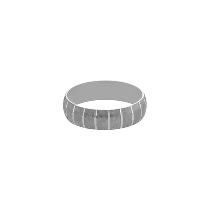 Stylish Silver Plain Ring Online