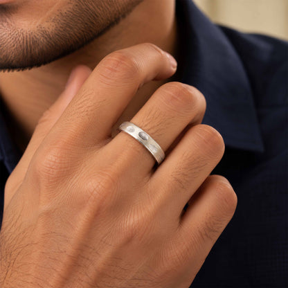 Subtle Texture 925 Sterling Silver Everyday Band Ring