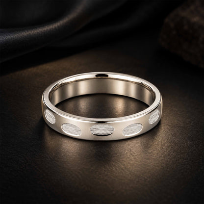 Subtle Texture 925 Sterling Silver Everyday Band Ring