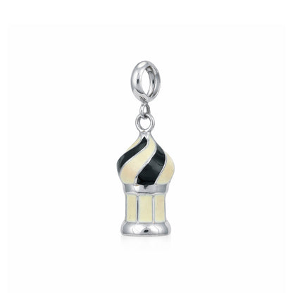 Swirl Ice Cream Charm 925 Sterling Silver Pendant