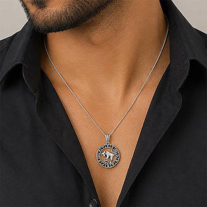 Taurus Zodiac Silver Rakhi Pendant
