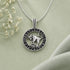 Taurus Zodiac Celestial Wheel Medallion Design 925 Sterling Silver Pendant