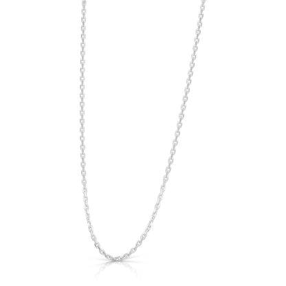 Timeless 925 Sterling Silver Solid Link Chain for Men
