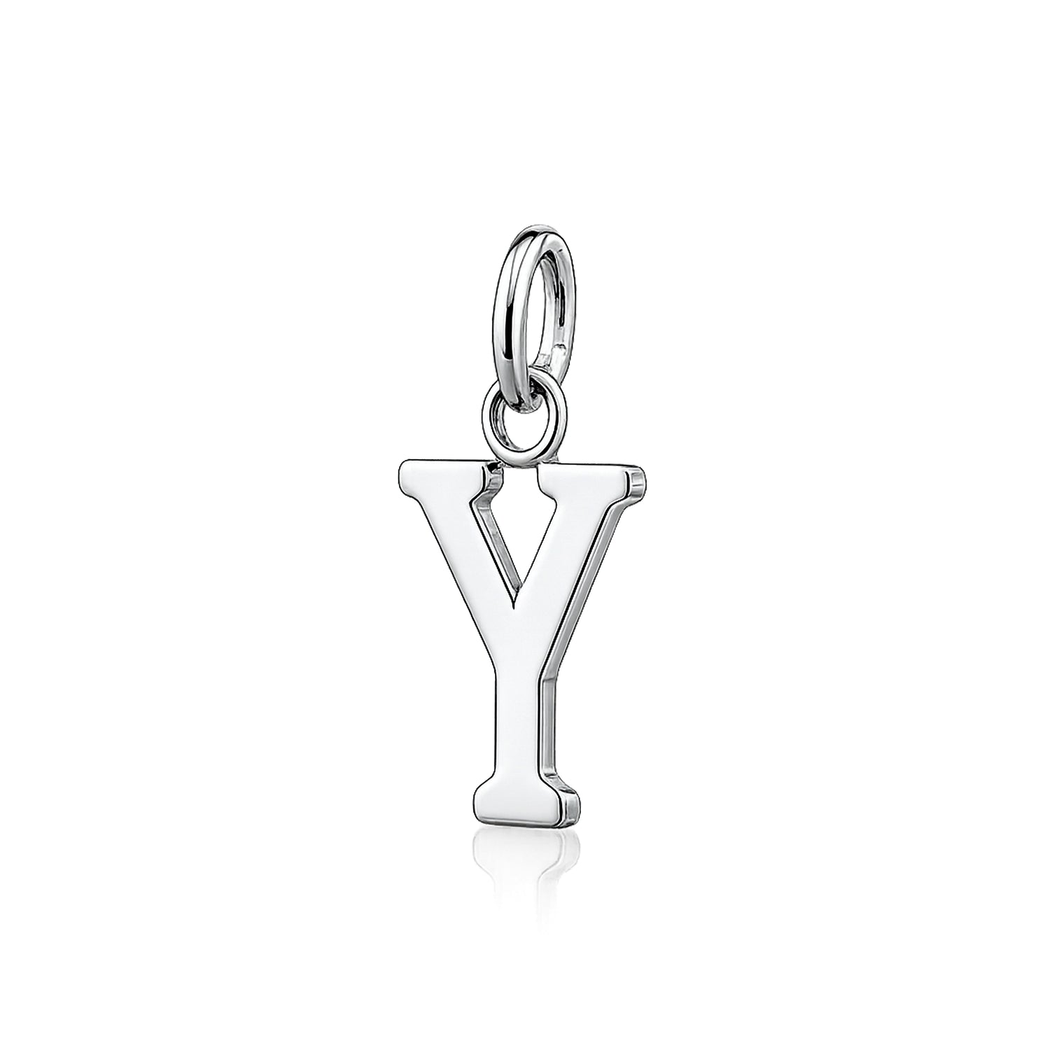 Timeless Initial Y 925 Sterling Silver Pendant for Women