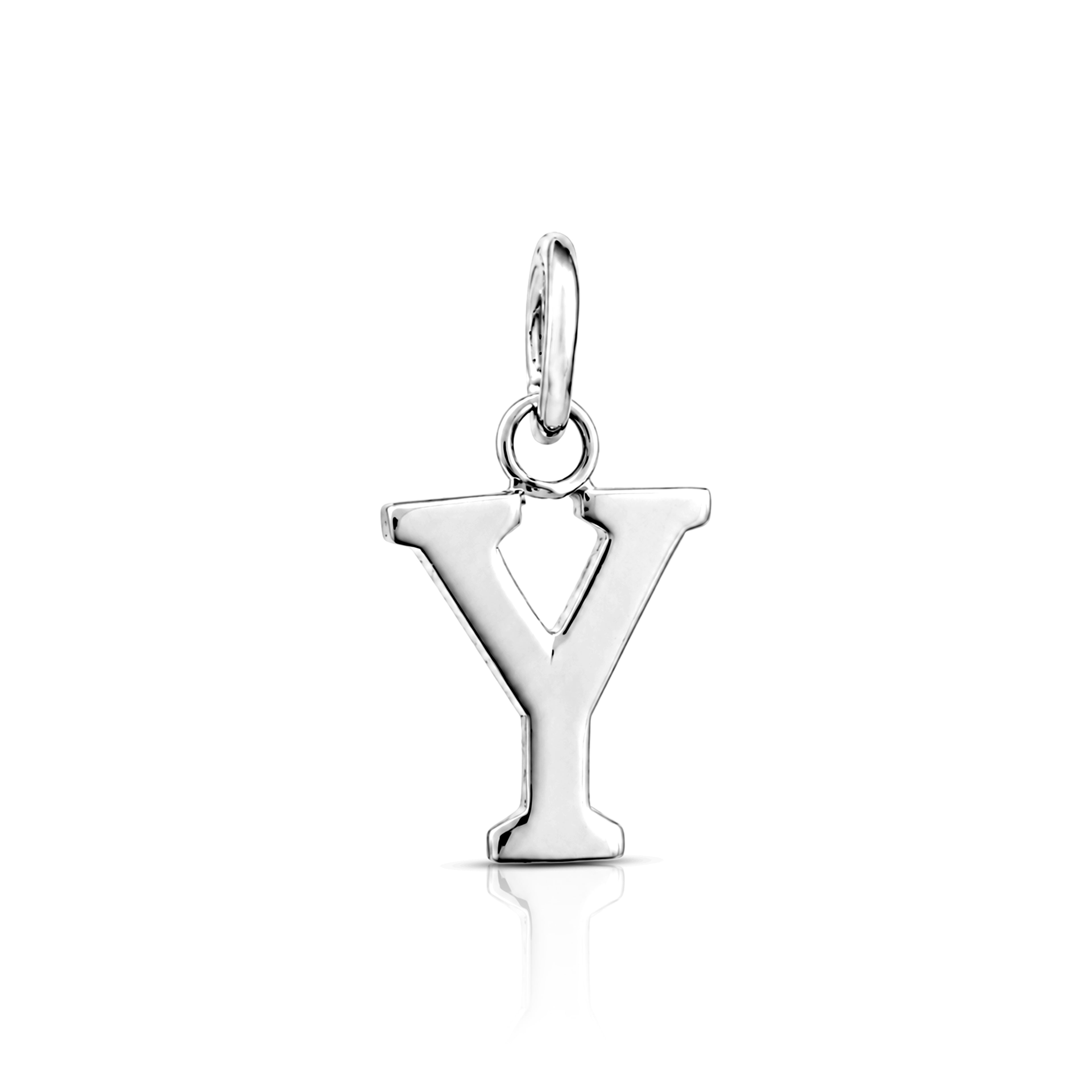 Timeless Initial Y 925 Sterling Silver Pendant for Women