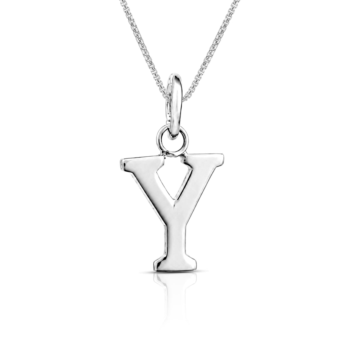 Timeless Initial Y 925 Sterling Silver Pendant for Women