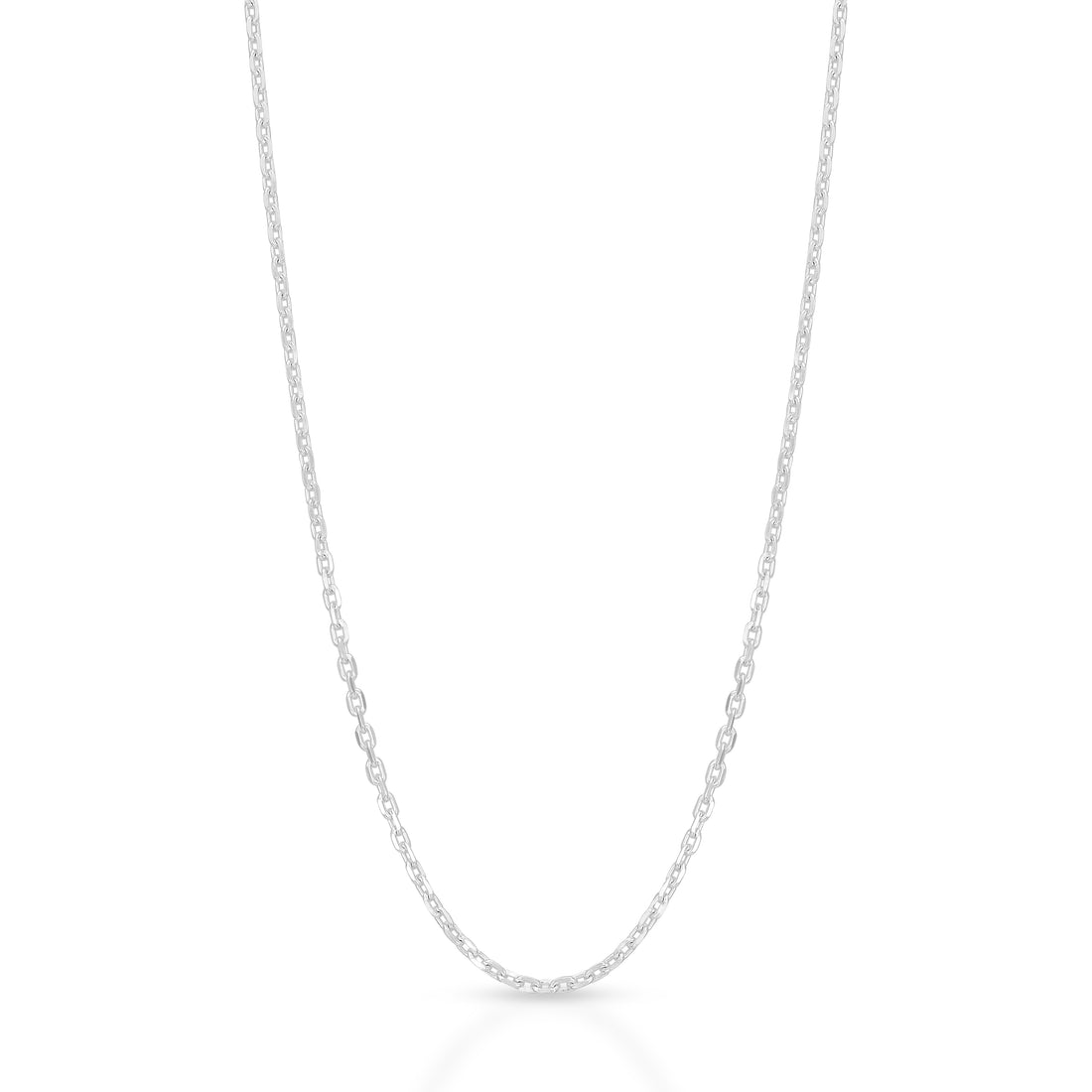Timeless 925 Sterling Silver Solid Link Chain for Men