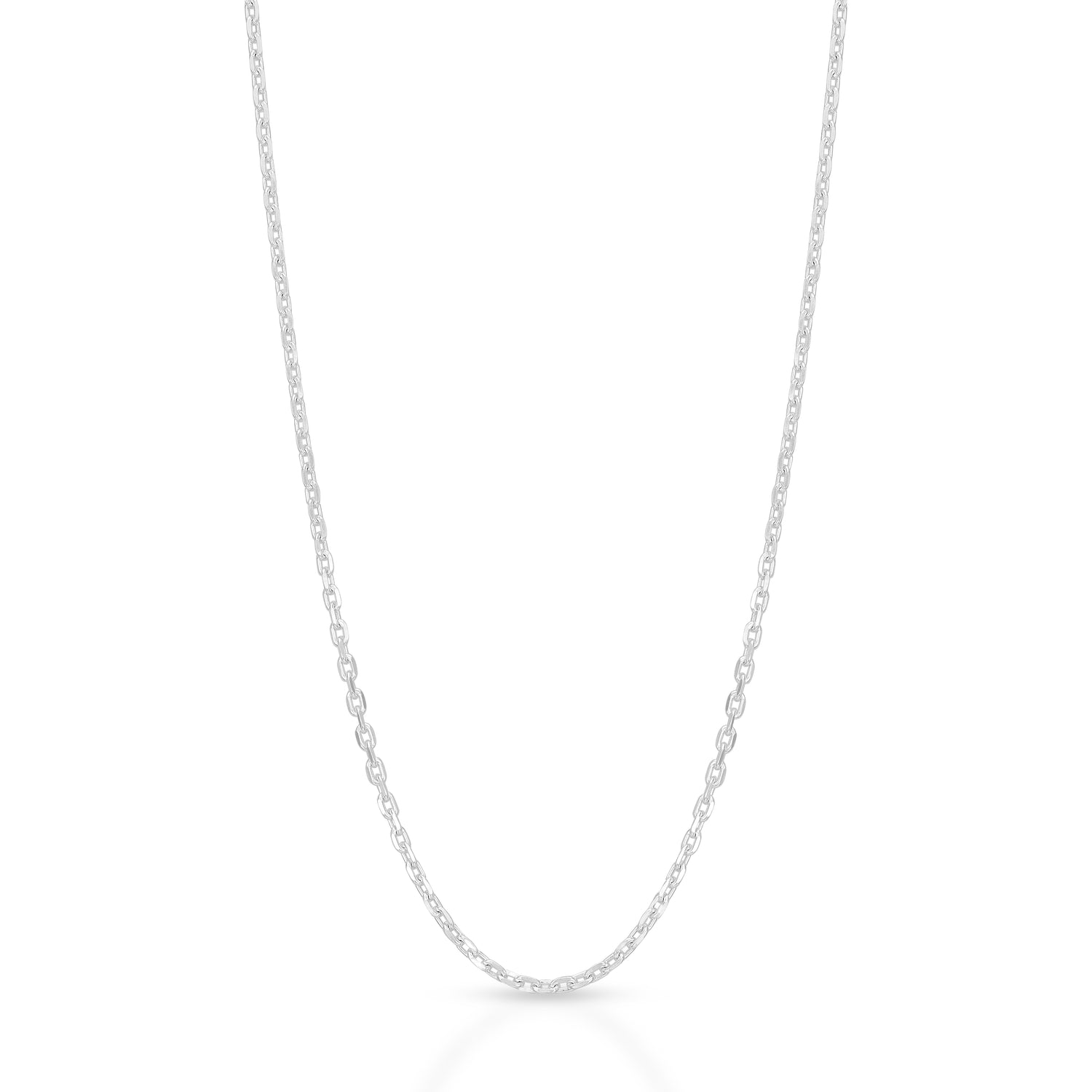 Timeless 925 Sterling Silver Solid Link Chain for Men