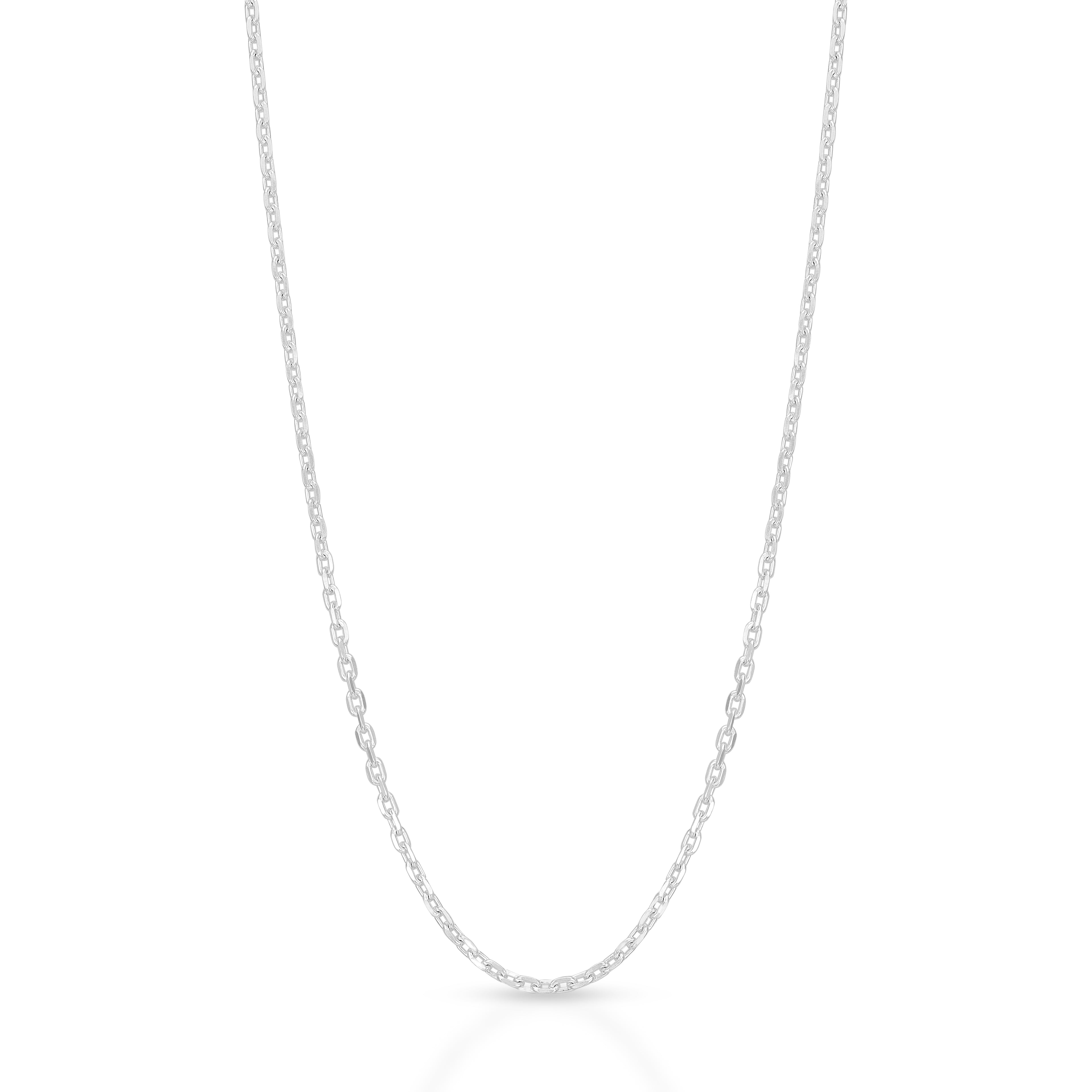 Timeless 925 Sterling Silver Solid Link Chain for Men