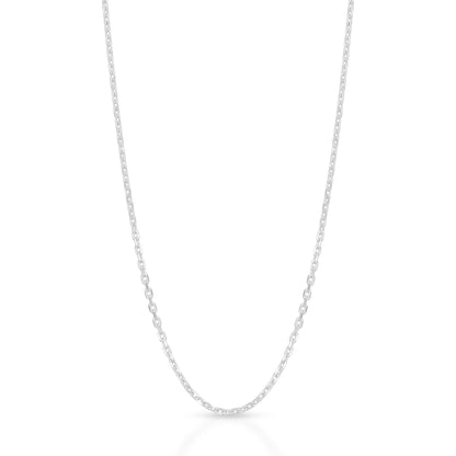 Timeless 925 Sterling Silver Solid Link Chain for Men