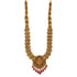 Timeless Lakshmi Peacock designed 925 Gold Plated Beads Drop Haram
