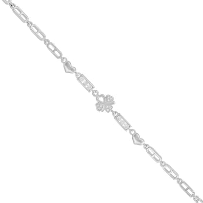 Timeless Love Rhodium 925 Chic Bracelet