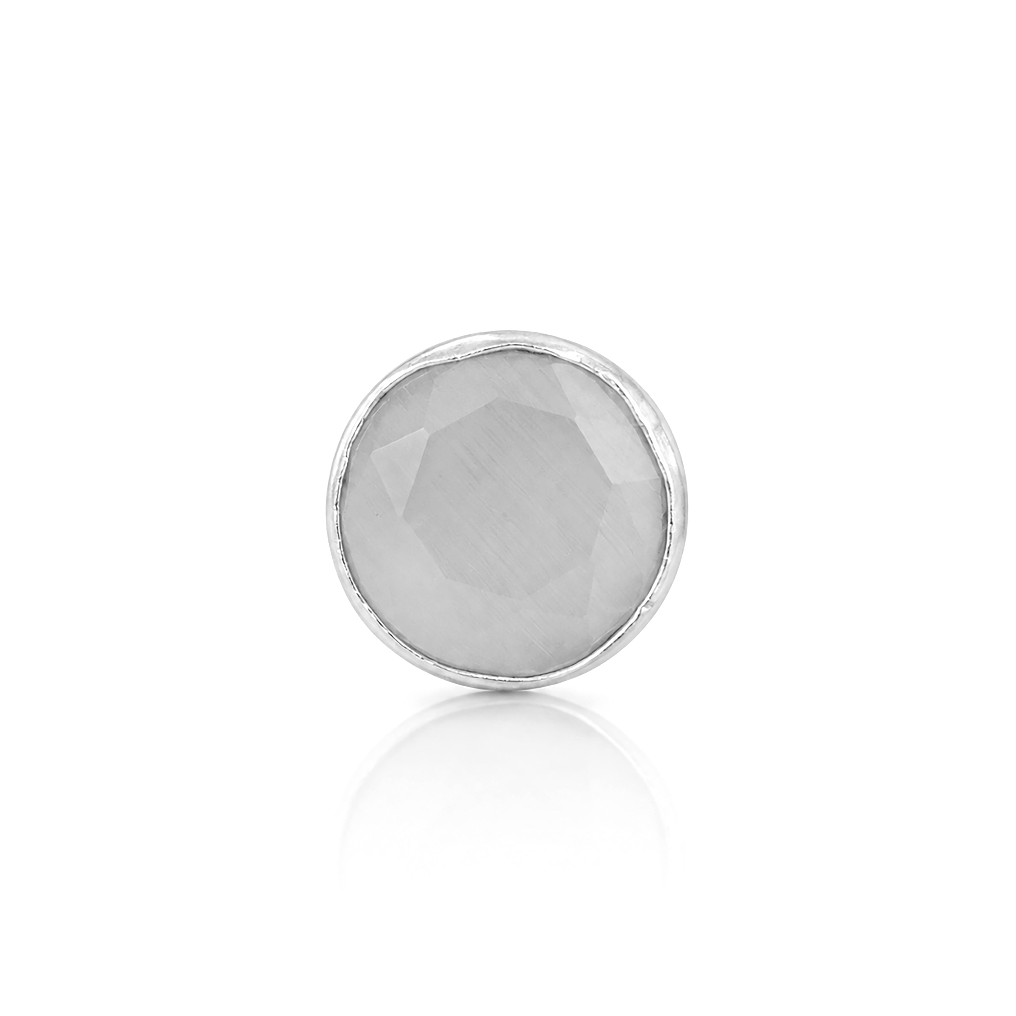 Timeless Moonstone Elegance 925 Sterling Silver Premium Nosepin