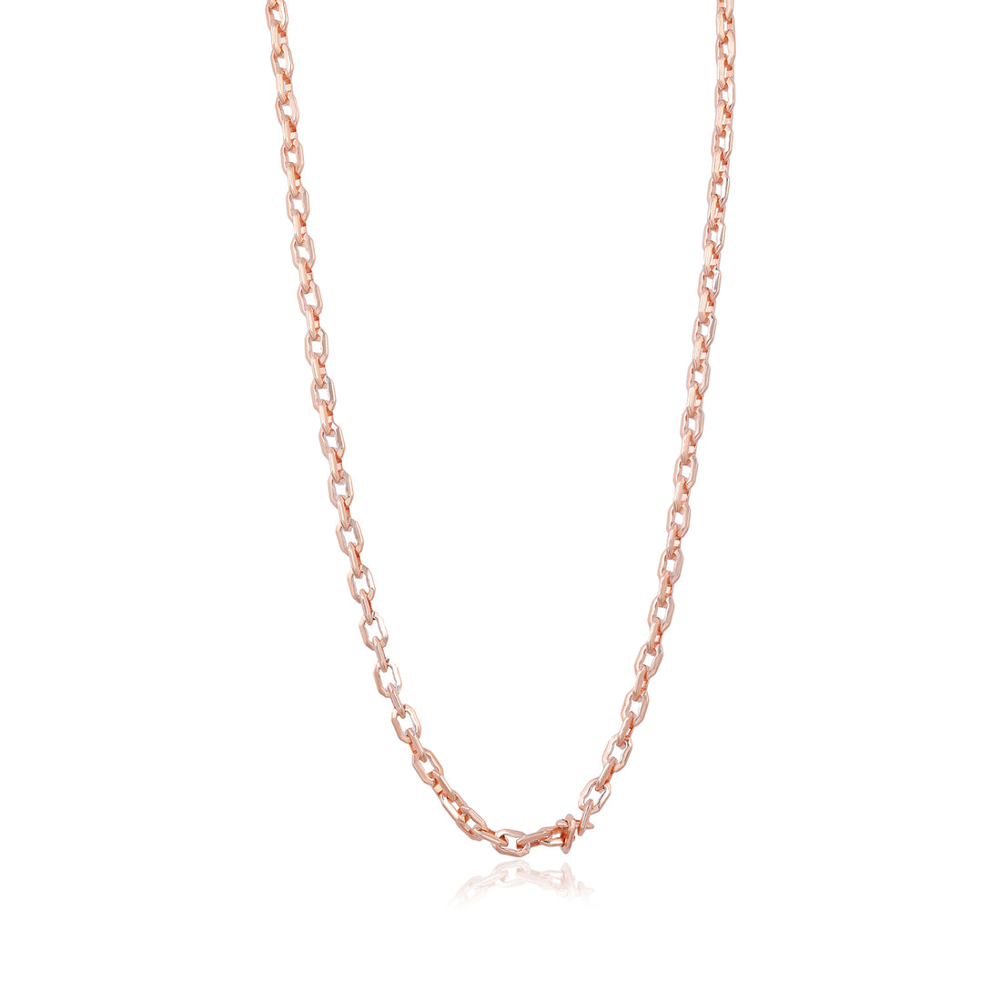 Timeless Rose Gold 925 Sterling Silver Cable Chain
