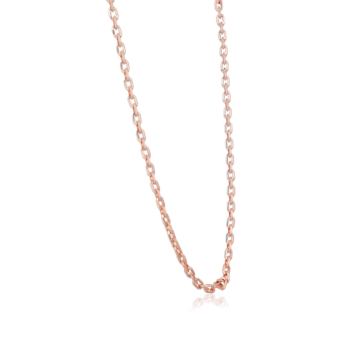 Timeless Rose Gold Sterling Silver Cable Chain