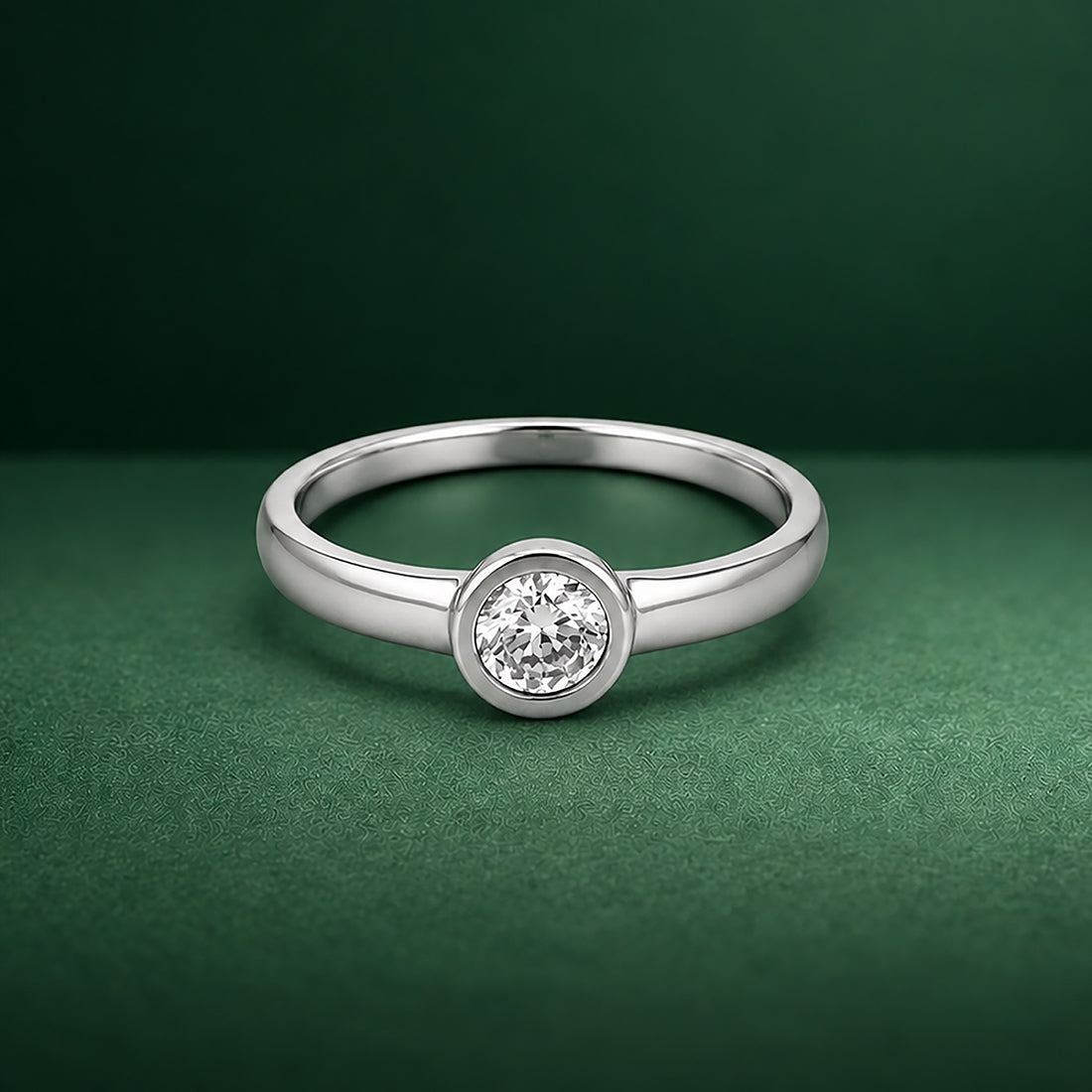 Timeless Round Cut Silver Brilliance 925 Sterling Silver Ring for women