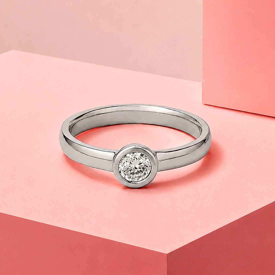 Timeless Round Cut Silver Brilliance 925 Sterling Silver Ring for women
