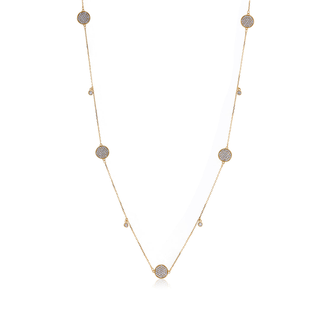Timeless Yellow Gold Inspired Flower 925 Sterling Silver Chain for Women
